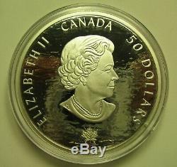 2013 Proof $50 5 oz. 9999 silver Shannon Chesapeake War 1812 Canada cracked caps
