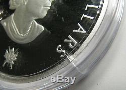 2013 Proof $50 5 oz. 9999 silver Shannon Chesapeake War 1812 Canada cracked caps