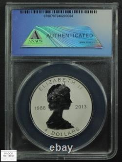 2013 REVERSE PROOF Canadian Silver Maple Leaf Anniversary 5-Coin Set ANACS PR 69