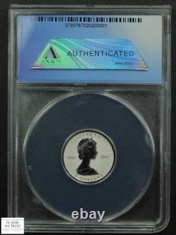 2013 REVERSE PROOF Canadian Silver Maple Leaf Anniversary 5-Coin Set ANACS PR 69
