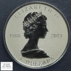 2013 REVERSE PROOF Canadian Silver Maple Leaf Anniversary 5-Coin Set ANACS PR 69