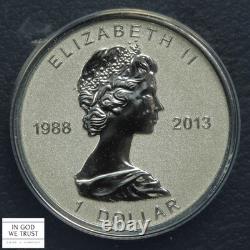 2013 REVERSE PROOF Canadian Silver Maple Leaf Anniversary 5-Coin Set ANACS PR 69