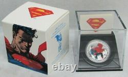 2013 SILVER 1oz CANADA $20 ICONIC COLORISED SUPERMAN COIN WITH COA BOX SET