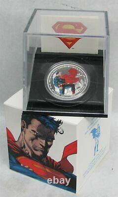 2013 SILVER 1oz CANADA $20 ICONIC COLORISED SUPERMAN COIN WITH COA BOX SET