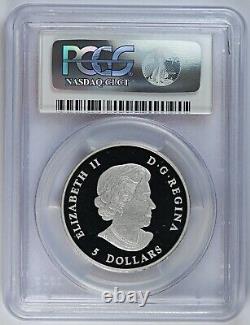 2013 U. S PCGS PR 70 DCAM Canada / Canadian $5 Dollar Silver Coin First Strike