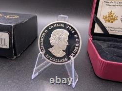 2014 $20 Maple Leaf Impression Pure Silver Coin Green Enamel Leaf Complete