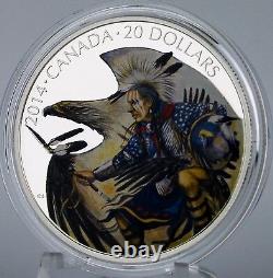2014 $20 Nanaboozhoo and the Thunderbird's Nest 1 oz. Pure Silver Color Proof