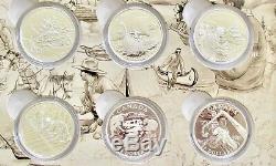2014-2015 $15 (set Of 10). 9999 Pure Silver Proof Coins Set Exploring Canada