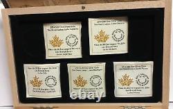 2014/2015 Canada $20 Silver Colorized Five-Coin Proof Set The Great Lakes OGP