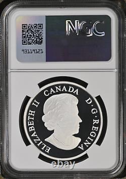 2014 CANADA $20 1oz GLOW IN THE DARK MAPLE LEAVES NGC PF68 UC 999 SILVER COIN