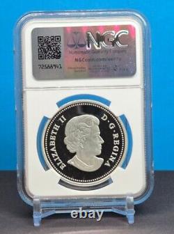 2014 CANADA $20 1oz MAJESTIC MAPLE LEAVES /w COLOR NGC PF69 UC 999 SILVER COIN