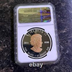 2014 CANADA $20 WISDOM BEAVER GILT PF 69 ULTRA EARLY RELEASE 1 oz. 9999 Silver
