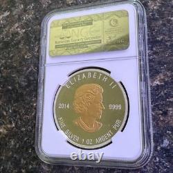 2014 CANADA $20 WISDOM BEAVER GILT PF 69 ULTRA EARLY RELEASE 1 oz. 9999 Silver