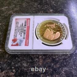 2014 CANADA $20 WISDOM BEAVER GILT PF 69 ULTRA EARLY RELEASE 1 oz. 9999 Silver