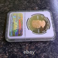 2014 CANADA $20 WISDOM BEAVER GILT PF 69 ULTRA EARLY RELEASE 1 oz. 9999 Silver