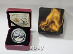 2014 CANADA Northern Lights Howling Wolf $20 Fine Silver Coin