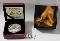 2014 CANADA Northern Lights Howling Wolf $20 Fine Silver Coin
