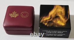 2014 CANADA Northern Lights Howling Wolf $20 Fine Silver Coin