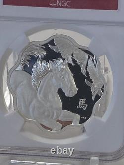 2014 Canada $15 Scallop Year of the Horse Proof Silver Coin NGC PF70 ULTRA CAMEO