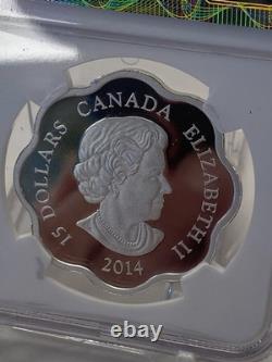 2014 Canada $15 Scallop Year of the Horse Proof Silver Coin NGC PF70 ULTRA CAMEO