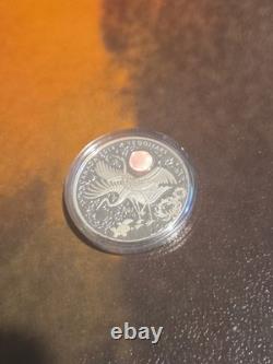 2014 Canada $15 Silver Cranes of Happiness Proof Hologram Crane 1oz Coin