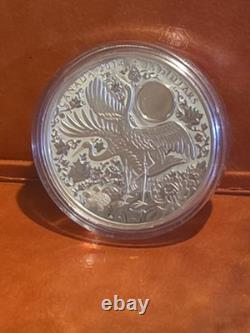 2014 Canada $15 Silver Cranes of Happiness Proof Hologram Crane 1oz Coin
