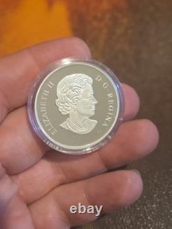 2014 Canada $15 Silver Cranes of Happiness Proof Hologram Crane 1oz Coin