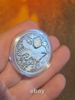 2014 Canada $15 Silver Cranes of Happiness Proof Hologram Crane 1oz Coin