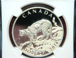 2014 Canada $20 Cougar Atop A Mountain Proof Silver Coin Ngc Pf 70 Ultra Cameo