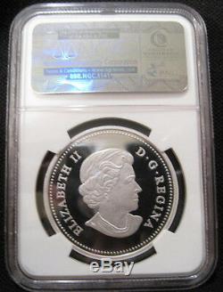2014 Canada $20 HOWLING WOLF HOLOGRAM NGC PF70 UC Colorized Fine Silver Proof