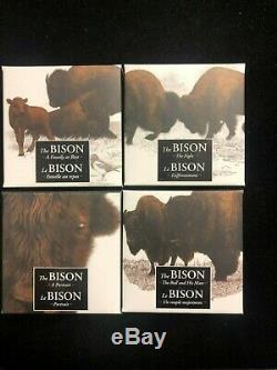 2014 Canada $20 Proof 1 oz. 9999 Silver Bison Series Set of 4