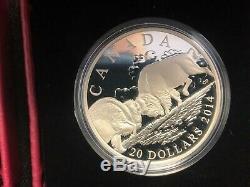 2014 Canada $20 Proof 1 oz. 9999 Silver Bison Series Set of 4