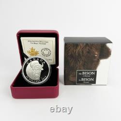 2014 Canada $20 Proof 1 oz Fine Silver Coin The Bison A Portrait