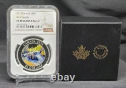 2014 Canada $20 River Rapids Ngc Pf70 Uc. 999 Silver Coin