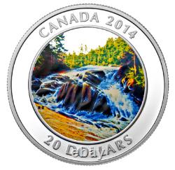 2014 Canada $20 River Rapids Ngc Pf70 Uc. 999 Silver Coin