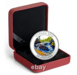 2014 Canada $20 River Rapids Ngc Pf70 Uc. 999 Silver Coin