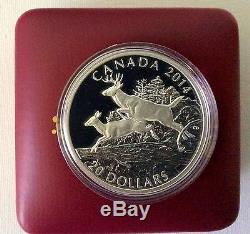 2014 Canada $20 White Tailed Deer Complete 4 Coin Silver Proof Set Free ship