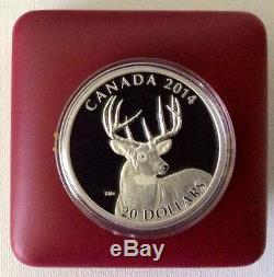 2014 Canada $20 White Tailed Deer Complete 4 Coin Silver Proof Set Free ship