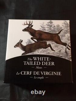 2014 Canada $20 White-Tailed Deer Mates, Doe & Fawns / Silver PF70 ER Ultra Cam