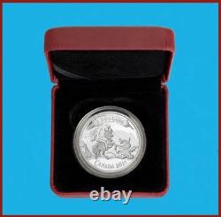 2014 Canada $5 St George Slaying Dragon Fine Silver Proof Coin COA Mintage 8500