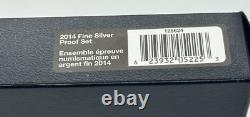 2014 Canada. 9999 7-Coin Fine Silver Proof Set with Gold Plated Dollar 100th Ann