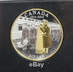 2014 Canada Double Dollar Silver Proof set 100th Anniversary Declaration of WW1