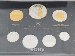 2014 Canada Fine Silver Proof Coin Set Gold Plated Dollar Canadian Royal Mint