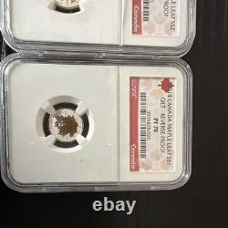 2014 Canada Maple Leaf $5 1 oz Silver 0.9999 Gilt Reverse Proof NGC PF70