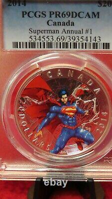 2014 Canada Proof Silver Superman Annual #1.999 Silver 1 oz Coin PCGS NGC PF 69