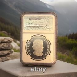 2014 Canada Silver $100 Grizzly Matte PCGS PR 70 DCAM Coin /785