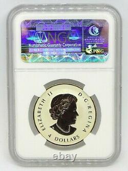 2014 Canada Silver Maple Leaf Gilt Reverse Proof Set NGC PF69 5-Coins 1/20-1oz