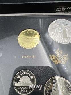 2014 Canada WW1 100th Anniversary Silver Dollar Proof Set with Box & COA