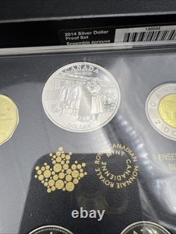 2014 Canada WW1 100th Anniversary Silver Dollar Proof Set with Box & COA