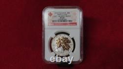 2014 Reverse Proof $4 Silver Maple Leaf Incused Gold Gilt Canada PF69 NGC
